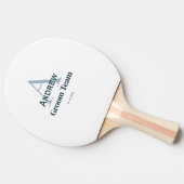 モノグラムパーソナライズされたシンプルグルームチームgroomsmen 卓球ラケット (横)