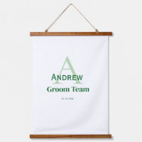 モノグラムパーソナライズされたシンプルグルームチームgroomsmen