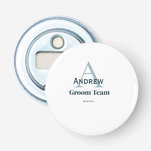 モノグラムパーソナライズされたシンプルグルームチームgroomsmen 栓抜き