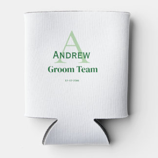 モノグラムパーソナライズされたシンプルグルームチームgroomsmen 缶クーラー