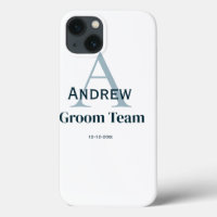 モノグラムパーソナライズされたシンプルグルームチームgroomsmen