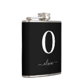 モノグラムパーソナライズされたスクリプト名 フラスク (右)