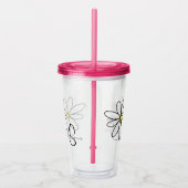 モノグラムパーソナライズされたデイジードードルギフト アクリルタンブラー (右)