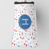 モノグラムパーソナライズされたドクターインストゥルメント ゴルフヘッドカバー (回転90)