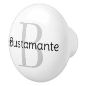 モノグラムパーソナライズされたドロワーノブ セラミックノブ (右)