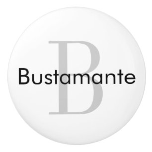 モノグラムパーソナライズされたドロワーノブ セラミックノブ