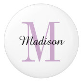 モノグラムパーソナライズされたドロワーノブ セラミックノブ (正面)