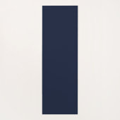 モノグラムパーソナライズされたネイビーブルーレトロフローラ ヨガマット (裏面)