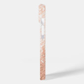 モノグラムパーソナライズされたバラ金ゴールドダマスク Case-Mate iPhoneケース (裏面 / 左)