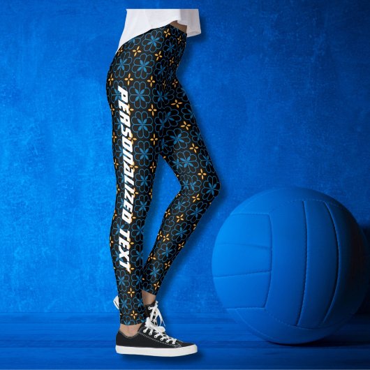 モノグラムパーソナライズされたパタエレガントーンレギンス レギンス