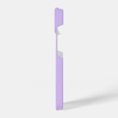 モノグラムパーソナライズされたパープル薄紫 iPhoneケース (左側面)