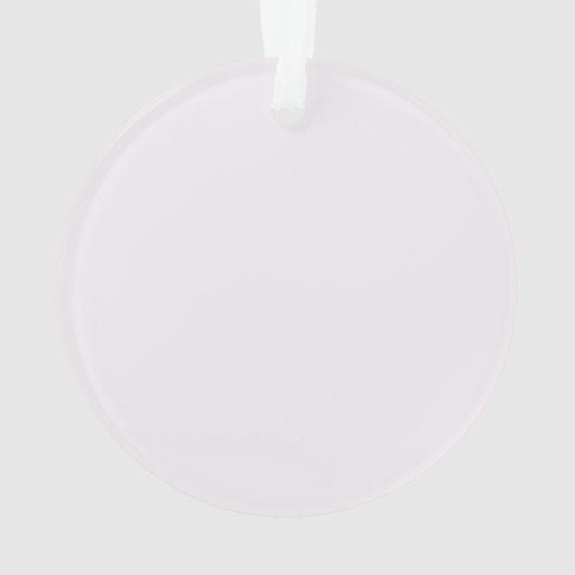 モノグラムパーソナライズされたピンクアクリルオーナメント オーナメント (裏面)