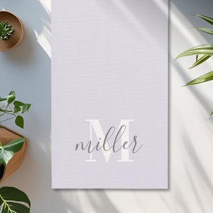 モノグラムパーソナライズされたファミリー名 ヨガマット