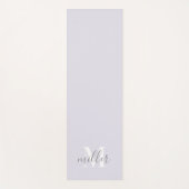 モノグラムパーソナライズされたファミリー名 ヨガマット (正面)