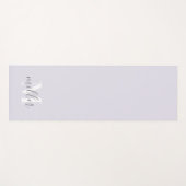 モノグラムパーソナライズされたファミリー名 ヨガマット (正面(横))