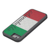 モノグラムパーソナライズされたフライタリアング・ダマスク・パターン Case-Mate iPhoneケース (底)