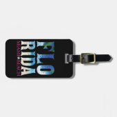 モノグラムパーソナライズされたフロリダマイアミビーチ ラゲッジタグ (正面横)