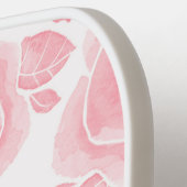 モノグラムパーソナライズされたフローラバラピンク ピックルボールラケット (左詳細)