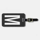 モノグラムパーソナライズされたレター旅行手荷物 ラゲッジタグ (正面横)