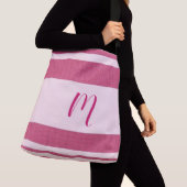 モノグラムパーソナライズされたレター クロスボディバッグ (クローズアップ)