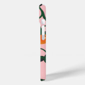 モノグラムパーソナライズされたレトロトマトつる植物パターン Case-Mate iPhoneケース (裏面 / 左)