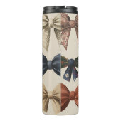 モノグラムパーソナライズされたレトロヴィンテージ弓パターン タンブラー (裏面)