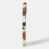 モノグラムパーソナライズされたレトロヴィンテージ弓パターン Case-Mate iPhoneケース (裏面 / 右)