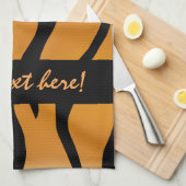 モノグラムパーソナライズされたワイルドthingトラストライプグ キッチンタオル (四つ折り)