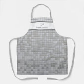 モノグラムパーソナライズされた付きディスコをテーマにしたエプロン エプロン (正面)