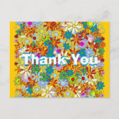 モノグラムパーソナライズされた又は名称花の模様 ポストカード (正面)