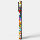 モノグラムパーソナライズされた又は名称花の模様 Case-Mate iPhoneケース (裏面 / 左)