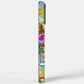 モノグラムパーソナライズされた又は名称花の模様 Case-Mate iPhoneケース (裏面 / 右)