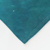 モノグラムパーソナライズされた名モダン夏ビーチ フリースブランケット (角)