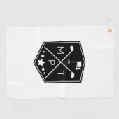 モノグラムパーソナライズされた名 ゴルフタオル (横)