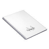 モノグラムパーソナライズされた名 ノートブック (右側)