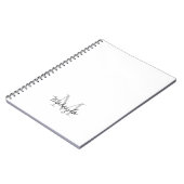 モノグラムパーソナライズされた名 ノートブック (左側)