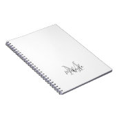 モノグラムパーソナライズされた名 ノートブック (右側)