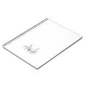 モノグラムパーソナライズされた名 ノートブック (左側)