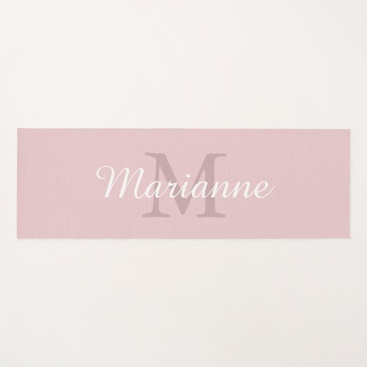 モノグラムパーソナライズされた名 ヨガマット (正面(横))