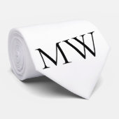 モノグラムパーソナライズされた名groomsman minima ネクタイ (ロール)