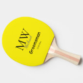 モノグラムパーソナライズされた名groomsman minima 卓球ラケット (横)