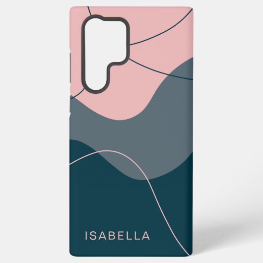 モノグラムパーソナライズされた抽象芸術 SAMSUNG GALAXYケース (裏面)