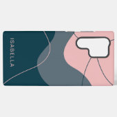 モノグラムパーソナライズされた抽象芸術 SAMSUNG GALAXYケース (裏面横)