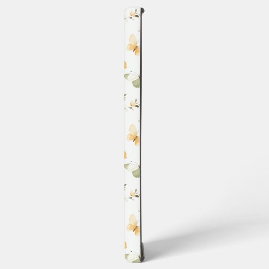 モノグラムパーソナライズされた春蝶 SAMSUNG GALAXYケース (左側面)