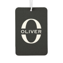 モノグラムパーソナライズされた白黒の名前