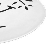 モノグラムパーソナライズされた葉リース切断板 カッティングボード (角)