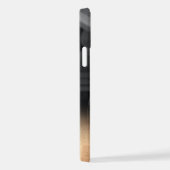 モノグラムパーソナライズされた金ゴールドグラデーション写真 iPhone 16ケース (右側面)