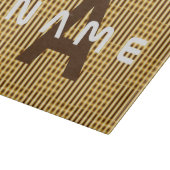 モノグラムパーソナライズされた金ゴールドラグジュアリーエレガント抽象芸術 カッティングボード (角)