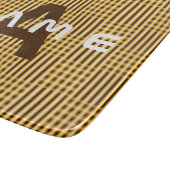 モノグラムパーソナライズされた金ゴールドラグジュアリーエレガント抽象芸術 カッティングボード (角)