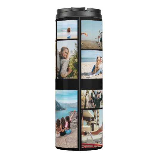 モノグラムパーソナライズされた12フォトコラージュ タンブラー (裏面)